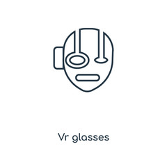 vr glasses icon vector