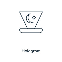hologram icon vector