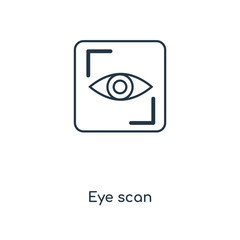 eye scan icon vector