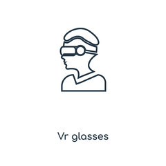 vr glasses icon vector