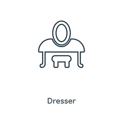 dresser icon vector