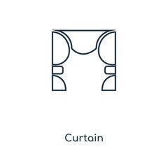 curtain icon vector