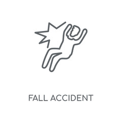 fall accident icon