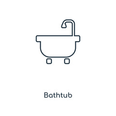 bathtub icon vector