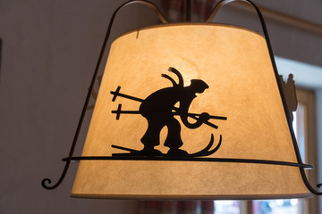 Skifahrersilhouette
