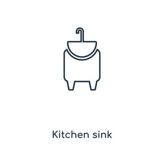 kitchen sink icon vector