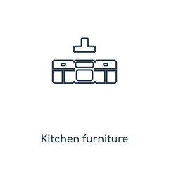 Fototapeta premium kitchen furniture icon vector