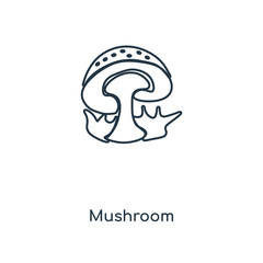 mushroom icon vector