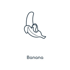 banana icon vector