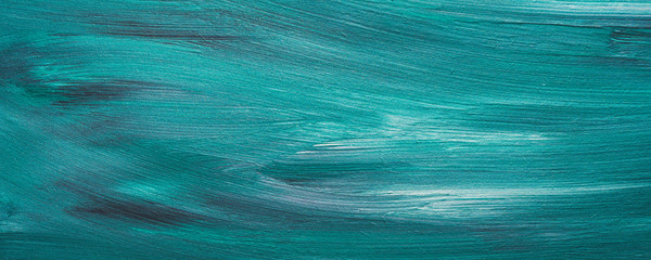 Dark green acrylic painted wooden background. Sea water effect or snow in the forest