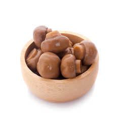 Fresh Champignons Mushroom on a white background. Clipping Path