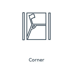 corner icon vector