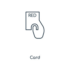 red card icon vector