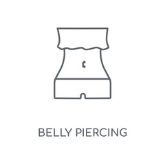 Obraz na płótnie Canvas belly piercing icon