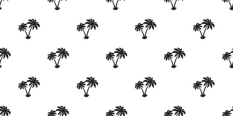 palm tree coconut Seamless Pattern vector island isolated wallpaper tile background © CNuisin