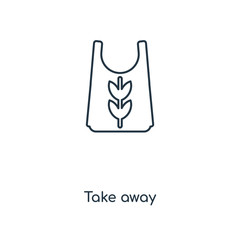 take away icon vector