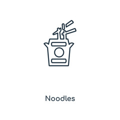 noodles icon vector
