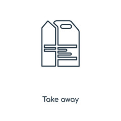 take away icon vector