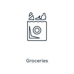 groceries icon vector