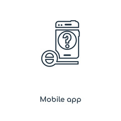 mobile app icon vector