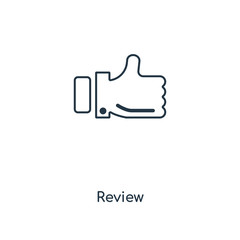 review icon vector