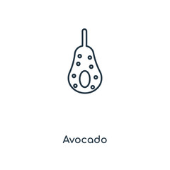 avocado icon vector