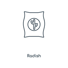 radish icon vector