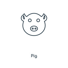 pig icon vector