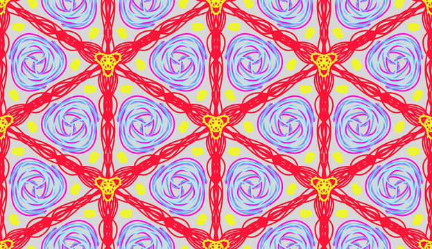 Geometric seamless pattern background.