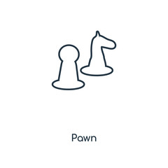 pawn icon vector