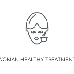 woman healthy treatment icon