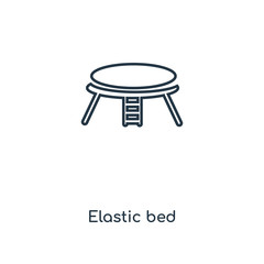 elastic bed icon vector