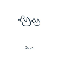 duck icon vector