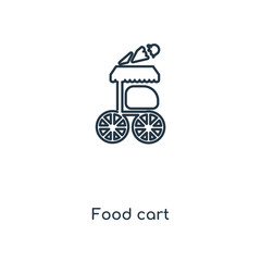 food cart icon vector