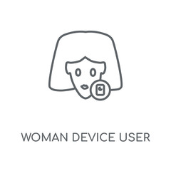 woman device user icon