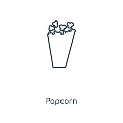 popcorn icon vector