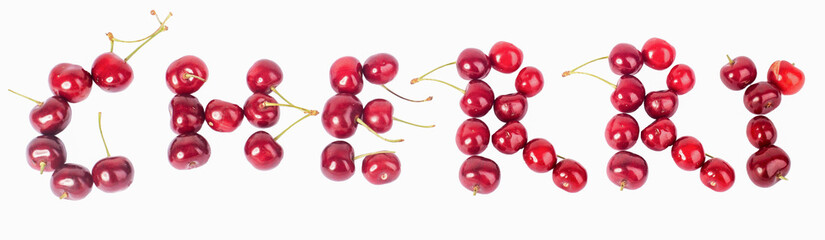 cherry, a lot of cherries, red