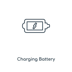 charging battery icon vector