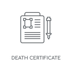 death certificate icon