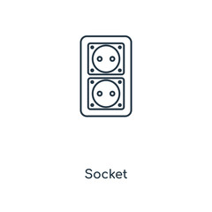 socket icon vector