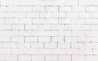 White brick block background texture.
