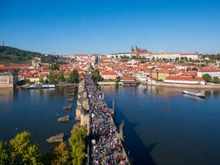 Fototapeta na wymiar Prague Charles Bridge & Castle
