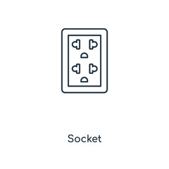 socket icon vector
