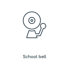 school bell icon vector