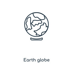 earth globe icon vector