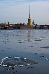 Eis auf der Newa