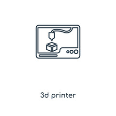 3d printer icon vector