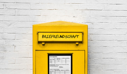 Fototapeta premium Brieffreundschaft