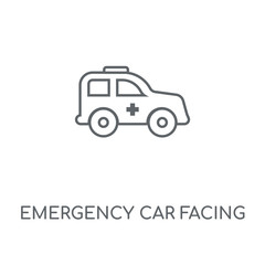 emergency car facing right icon