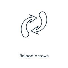 reload arrows icon vector